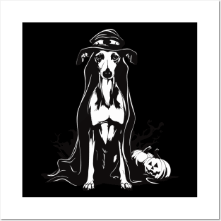 Halloween Galgo Espanol Greyhound Spanish Posters and Art